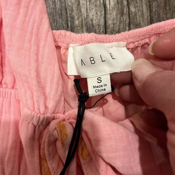 Impeccable Pig Mable Pink Floral Deep V Neck Maxi Dress NWT - Picture 11 of 14